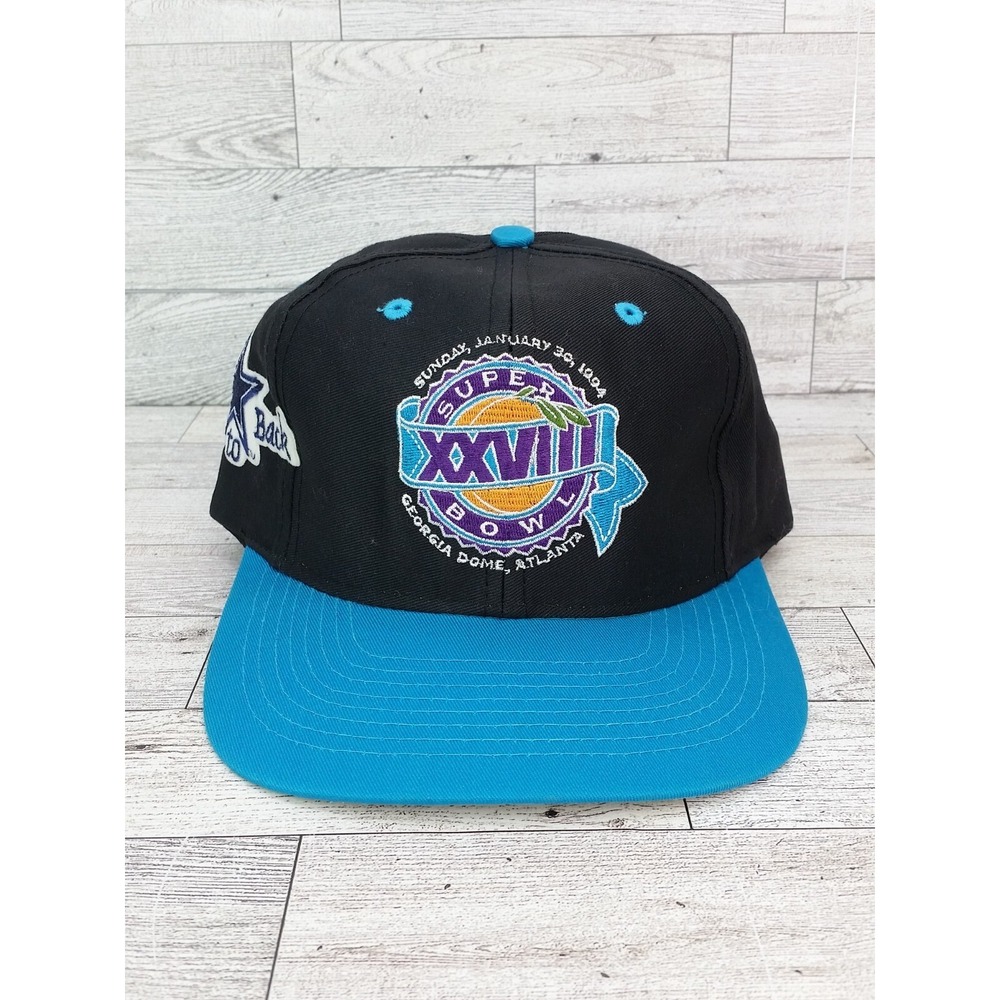 Vintage Super Bowl 1994 XXV111  Embroidery Back Snapback Georgia Dome Cap Hat